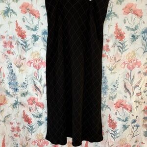 Vintage Laura Scott Black Maxi Skirt Casual